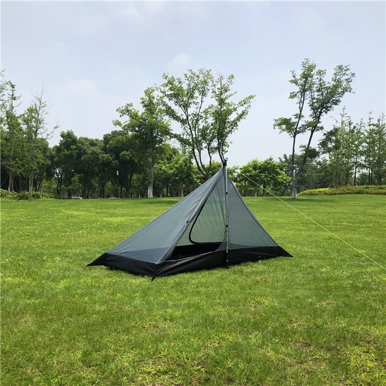 Cheap Goat Tents Camping Tent 1 People Backpacking Tent 4 Season Winter Skirt Tent Ultralight Double Layer Waterproof Travel Hiking Survival Tent   